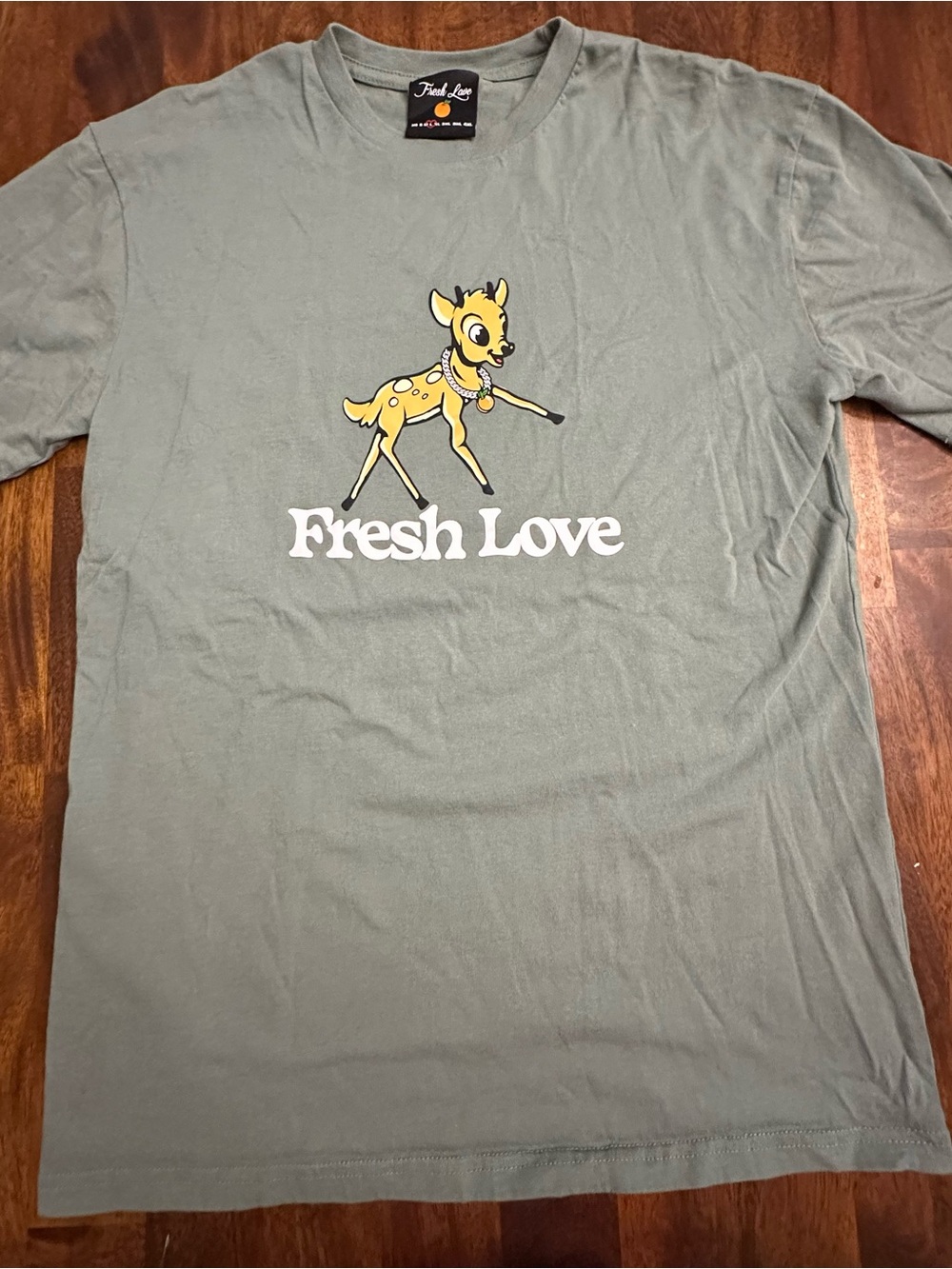 Sage Green Graphic Short-Sleeve Tee